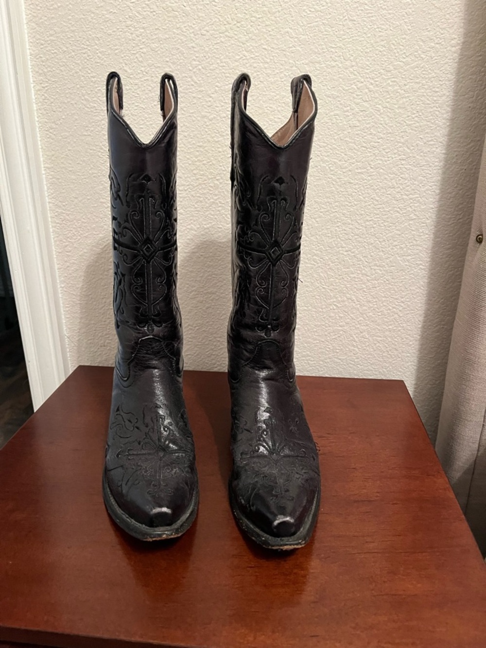 Circle G Black Cowboy (Girl) Western Boots